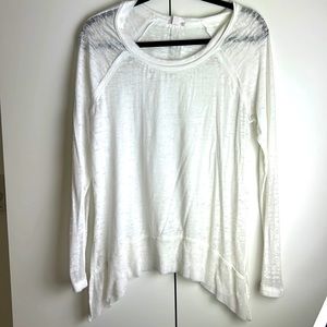 Classic white transparent oversized long sleeve
